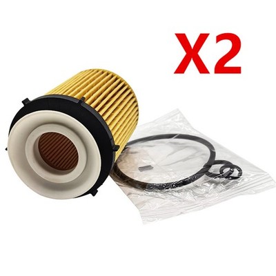 2 St. Motorölfilter für Mercedes-Benz C300 A220 CLA250 GLA250 GLB250 GLA35 AMG