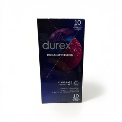 Durex Kondome Orgasm Intense 10 Stück gerippte und genoppt Verhütung Naturlatex