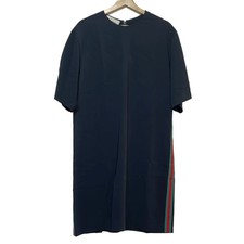 Auth GUCCI - 528977 Black Red Green Women's Dress