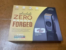 GAMMA Absolute Zero Forged Rechargeable Men's Facial Shaver - Black GPAZFF