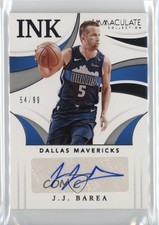 2020-21 Panini Immaculate Immaculate Ink /99 JJ Barea #II-JJB Auto 1a07