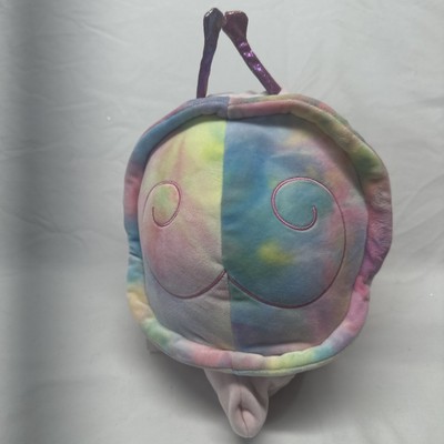 Squishmallow rare Silvina pink Snail Rainbow tiedye Shell 8''