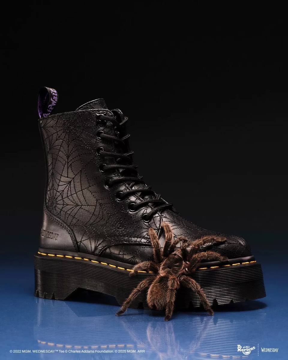 Dr. Martens Jadon Platform x Wednesday - Black 32224001 RARE