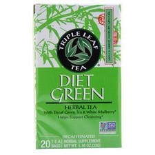 Triple Leaf Tea Diet Green Herbal Tea 20 pckts