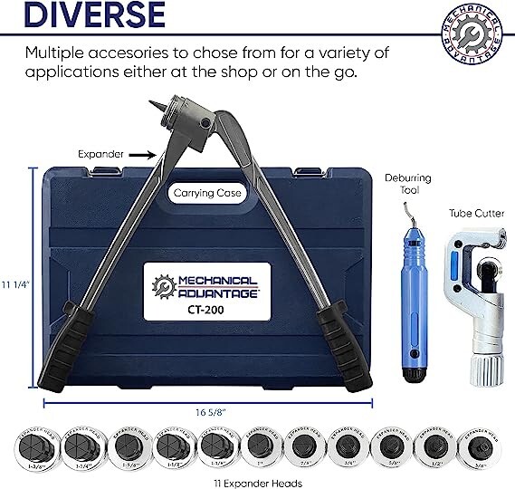 Mechanical Advantage HVAC & Plumber Copper Aluminum Tube Expander Tool