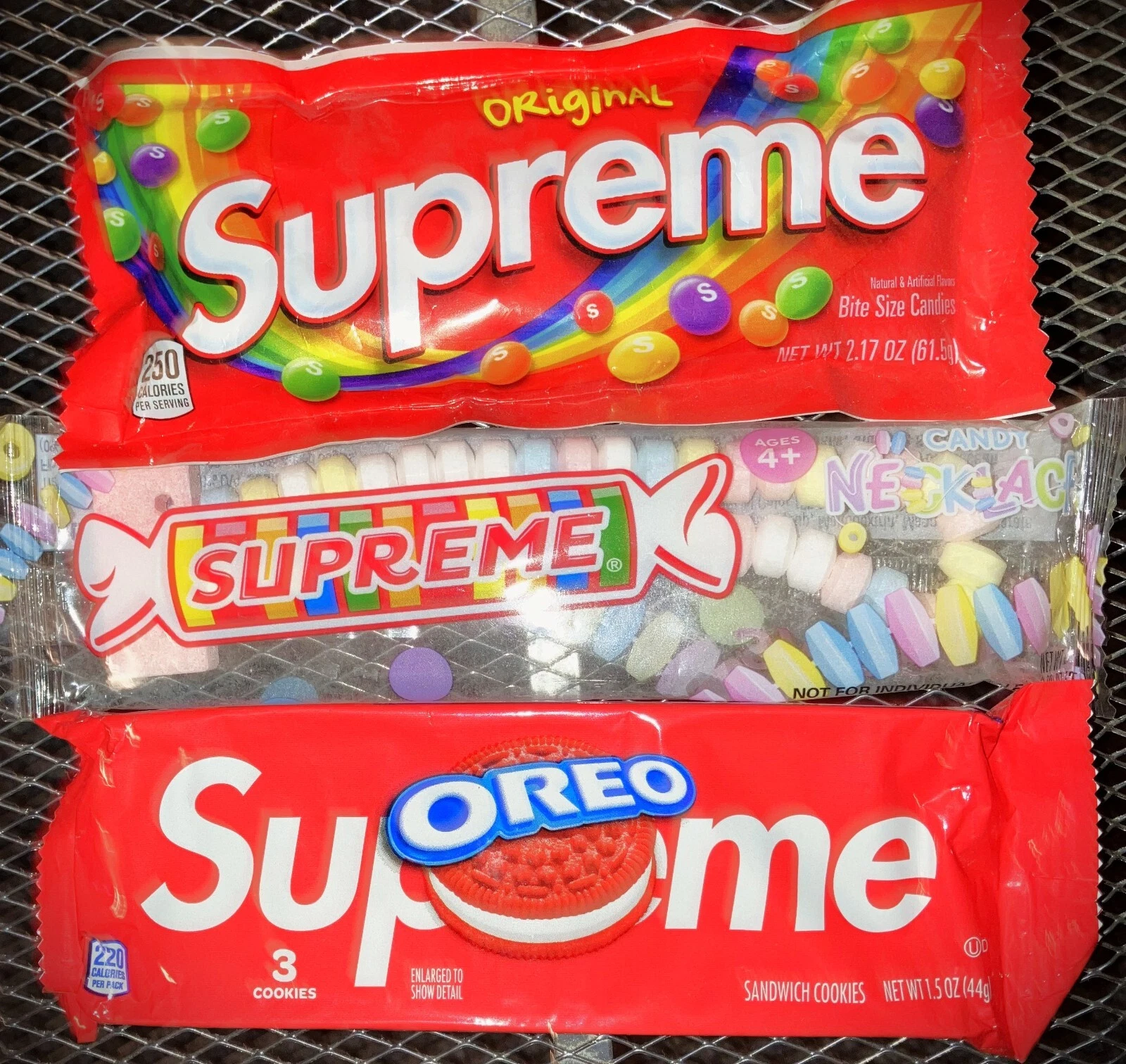 Supreme Accessories Bonbon Bundle (1) Oreo Cookies / Skittles / Candy Necklace