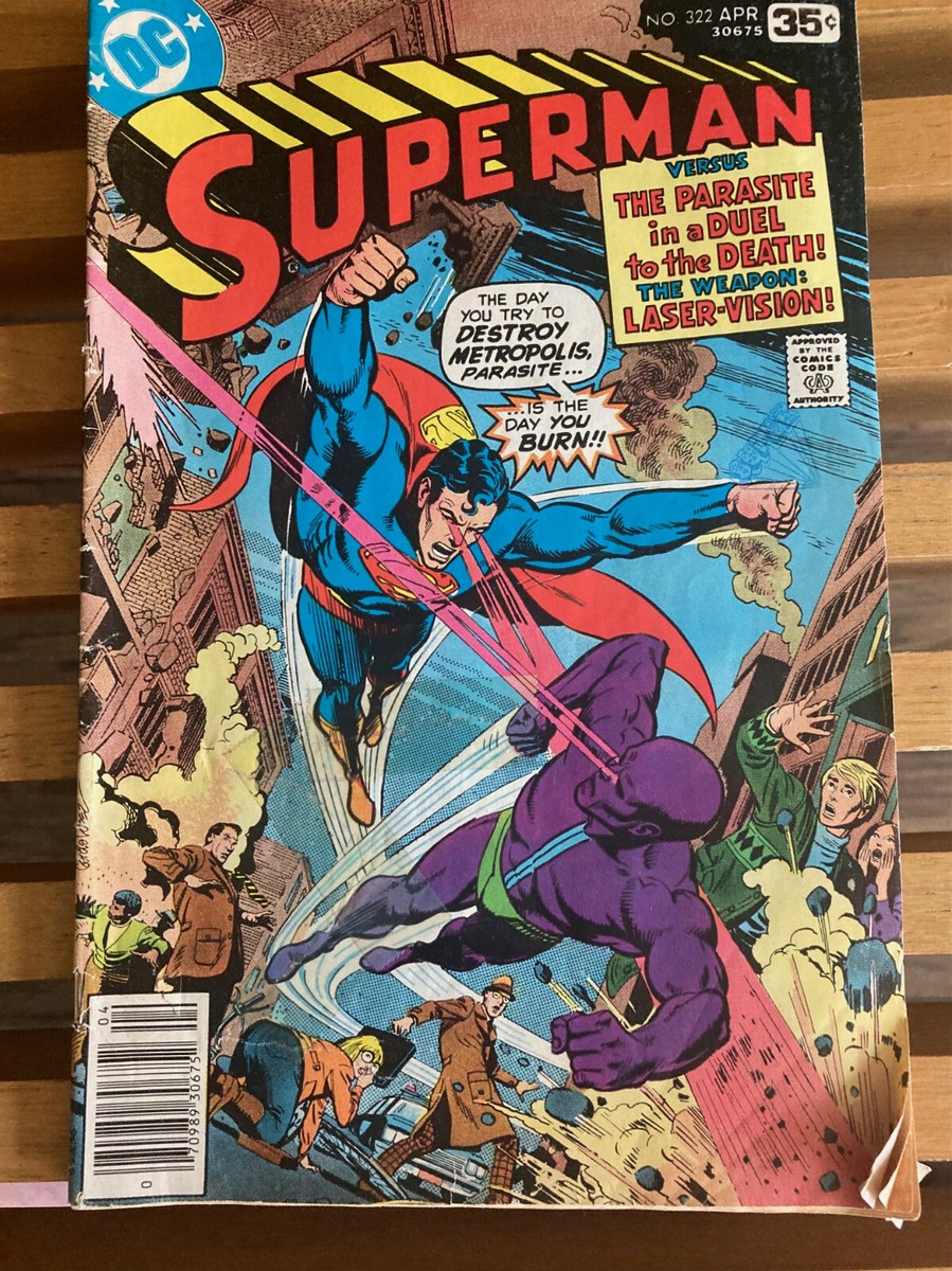 SUPERMAN DC COMICS ISSUE 322 APRIL 1978 VERSUS PARASITE