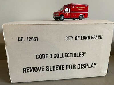 Code 3 Collectibles Long Beach fire dept. ambulance