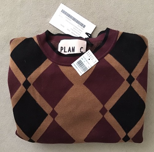 Plan C Designer Women's Sweater 100% cotton Made in Italy (size 42) USA medium