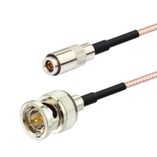 BNC Male to DIN 1.0/2.3 75Ohm RG-179 3G HD SDI Vedio Camera Cable 30cm