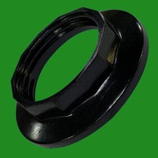 Black Lampshade Collar Ring, M28 Thread, Replacement, Light Edison Screw SES E14
