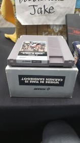 WHERE IN TIME IS CARMEN SANDIEGO? NINTENDO NES VIDEO GAME W/ ENCYCLOPEDIA
