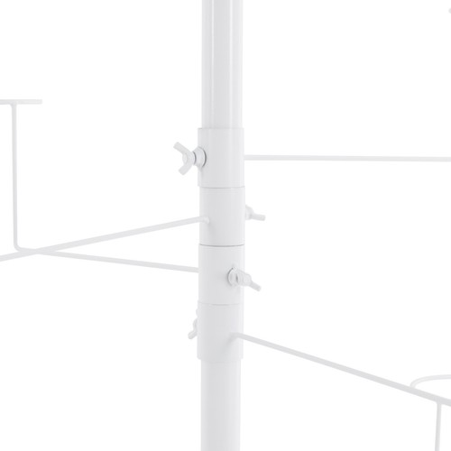 Espositore per cappelli girevole in metallo 5 livelli pavimento libero 20 tappi supporto copricapo - Foto 10 di 17