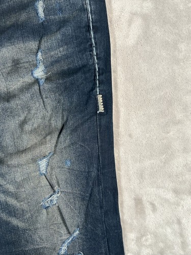 Vintage True Religion Men’s Jeans 36 Rocco Relaxed Skinny Distressed Hip Hop Y2K - Picture 8 of 24