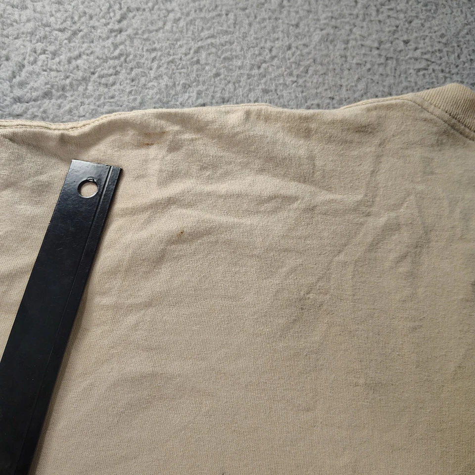 Big Daddy Clothing T-Shirt Mens 6XL Beige Biker Casual Activewear - Image 3 of 4