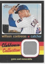 2020 Heritage Baseball HN Clubhouse Collection Relics Willson Contreras Cubs   3