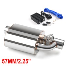 2.25 57mm Tip On Single Exhaust Muffler Valve Pipewireless Remote Controller