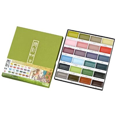 Kuretake GANSAI TAMBI New 24 Color Set II