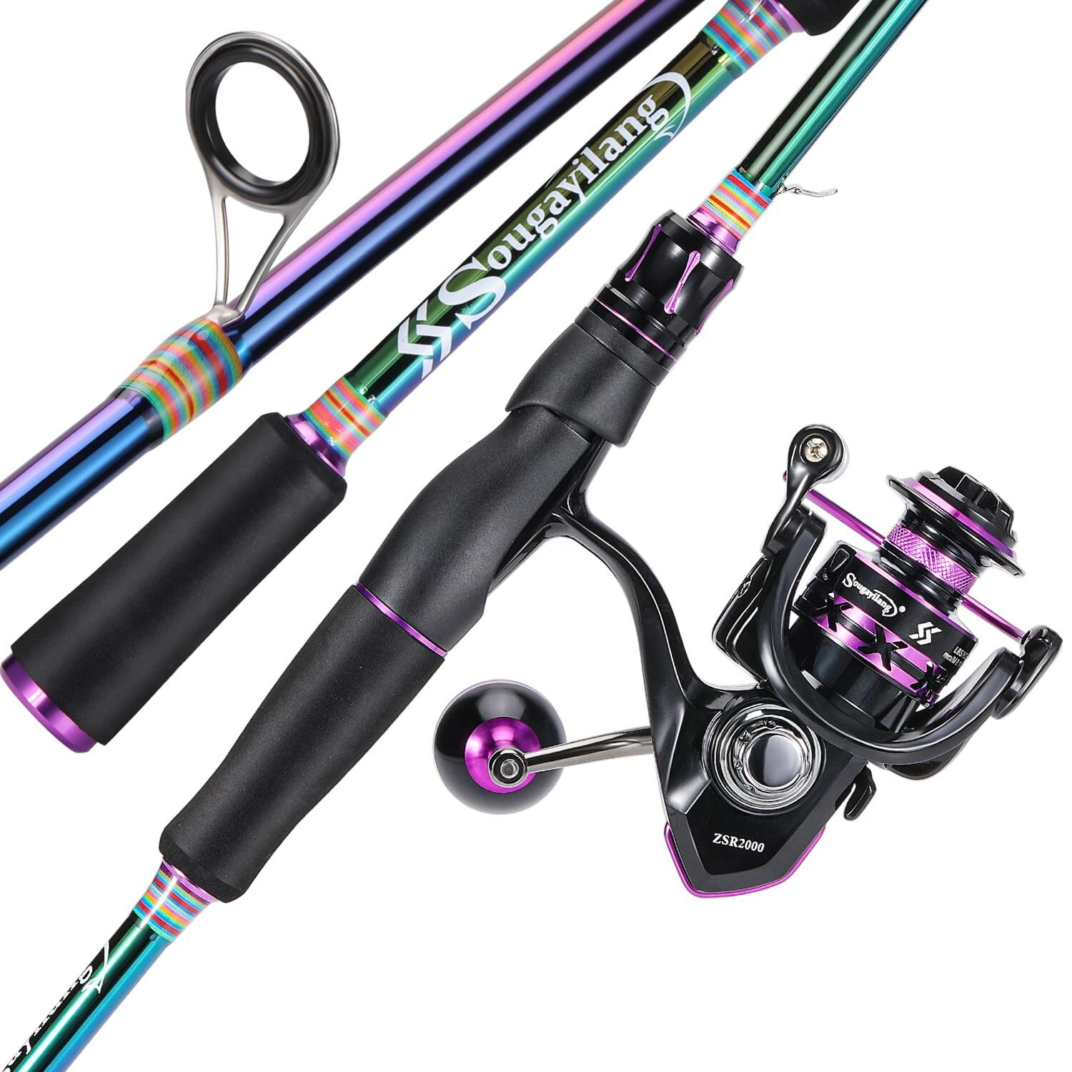 Sougayilang Fishing Rod and Reel Combo, Medium Fishing Pole 