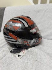 RHEOS HRXBlack Grey Orange Helmet By Honda Full Face Size S Vintage