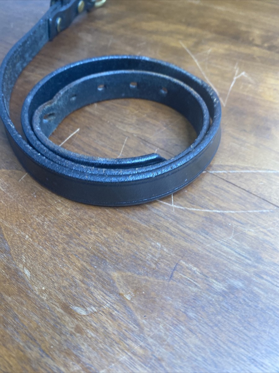 Tory English Bridle Leather Belt Black Women display picture 3