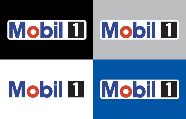 Paquete de 2 calcomanías/pegatinas de vinilo premium Mobil 1 - logotipo de empresa de petróleo y gas Foto 2 de 3