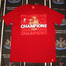 Liverpool Football T-shirt Jersey Premier League Champions 2019 2020 Size L