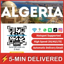 [eSIM] Algeria eSIM Roaming Travel Dato eSIM Card Tarjeta eSIM Argelia Viajes 🛜