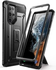 SUPCASE 2 Designs For Samsung Galaxy S22 Ultra 5G Dual Layer Case w/ Stand Cover