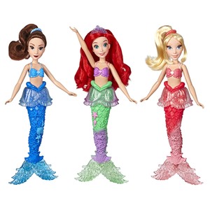 Disney Princess Ariel And Sisters Dolls 3 Pack With Skirts And