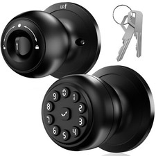 Keypad Smart Door Knob Lock, Keyless Entry Door Lock with Handle - Auto Lock ...