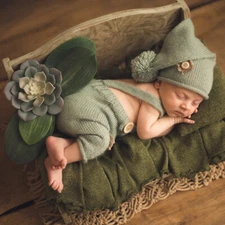 Newborn Baby Photography Props Backdrop Wooden Bed Sofa For Studio Photo Shoot 