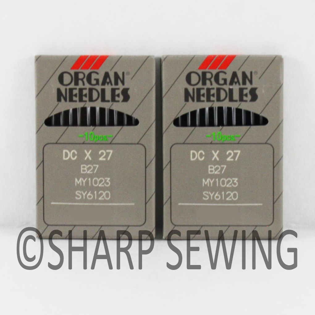 20 ORGAN B27 SIZE12/80 OVERLOCK SERGER BALLPOINT NEEDLES DCX27, B27