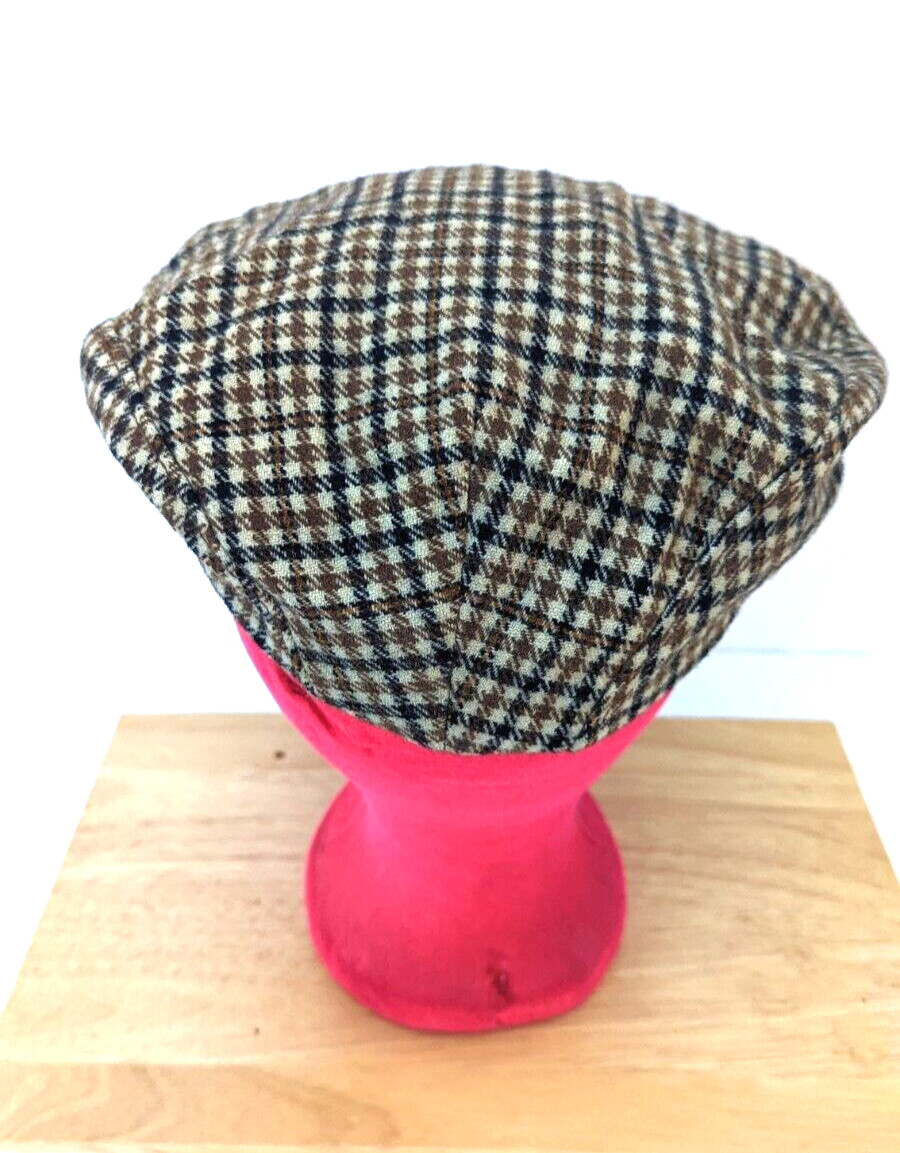 Vintage Pendleton Houndstooth Driving Cap - Wool,… - image 4