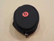 Zipped Soft Oval Carrying Case - for Beats Solo HD Solo 2 Headphones - BLACK