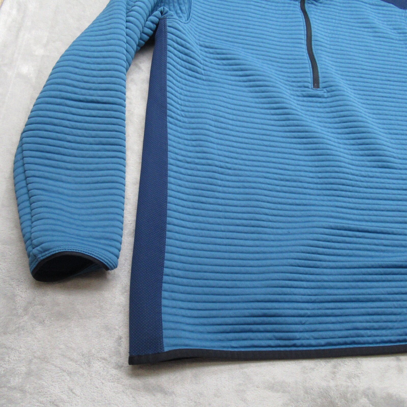 Under Armour Golf Jacket Mens XL Sea Blue Storm Defender HalfZip Pullover Ribbed thumbnail 7