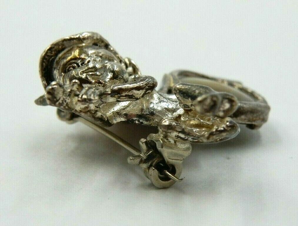 VINTAGE STERLING SILVER MAGIC PIXIE ELF ABALONE S… - image 7