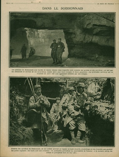 Document Ancien 14/18 – "Au Fond De La Tranchée" 1915, Issu De Magazine