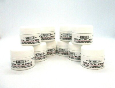 Lot of 10 Kiehl's Ultra Facial Cream ~ 0.25 oz / 7 ml ( x 10 )