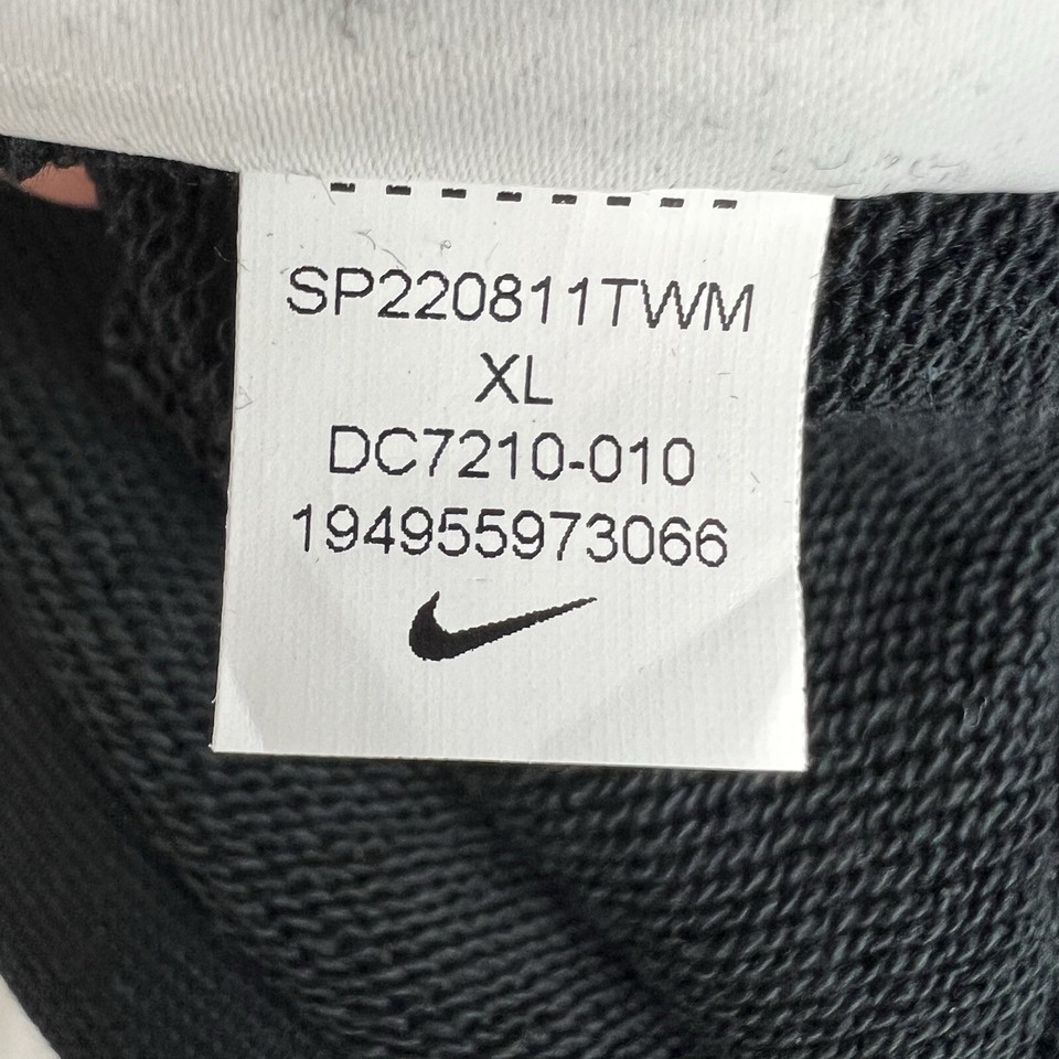 Nike French Terry Cropped Hoodie Youth XL Black/White 49/44 eBay