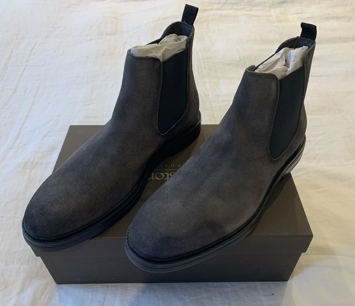 Mens grey chelsea boots cheap uk