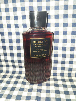 NEW Men's BOURBON 3-in-1 Hair, Face & Body Wash 10 oz Bath & Body Works