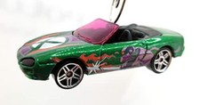 Christmas Ornament for Jaguar XK-8 Green Convertible