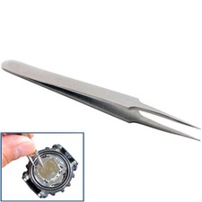 Tapered Ultra-Fine Tweezers Stainless Steel Anti-Magnetic 4.75"Length