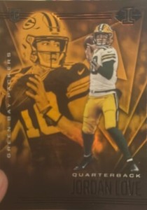 2020 Panini Illusions #8 Jordan Love Trophy Collection Orange