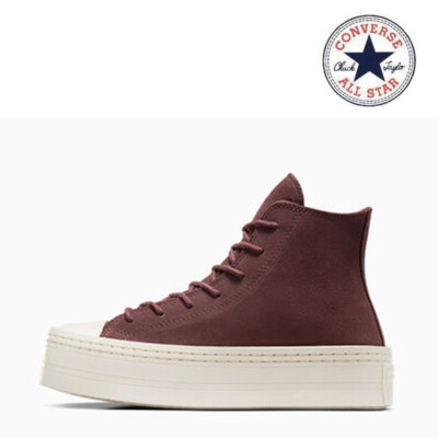 CONVERSE Chuck Taylor All Star Modern Lift Platform Suede BROWN