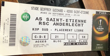 Ticket )) ASSE ST ETIENNE V RSC ANDERLECHT - UEFA EUROPA LEAGUE 2016/2017