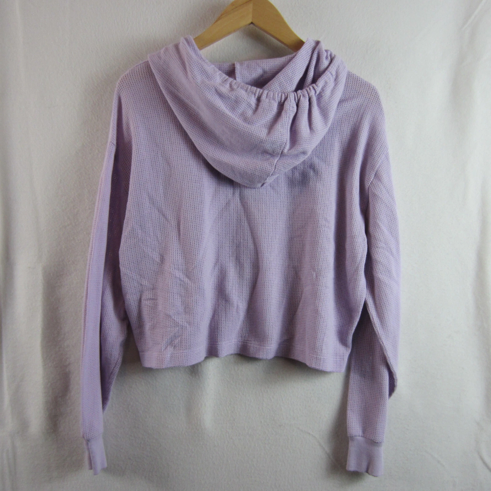 UNDERCOVER Felpa con cappuccio Victoria's Secret rosa a rete ritagliata piccola leggera difetti