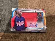 2015 Topps Strata Kennys Vargas /25 Jersey Auto