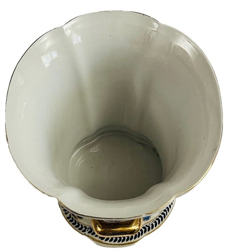 Vintage Vase mit Griffen Zhong Guo Zhi Zao Mark und nummeriert Goldbesatz - Bild 6 von 9